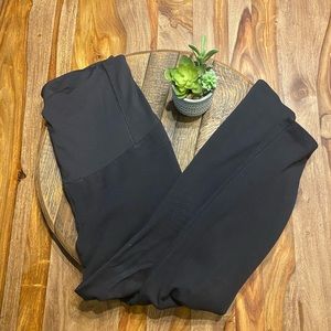 Black Isabel Maternity Cropped Pants